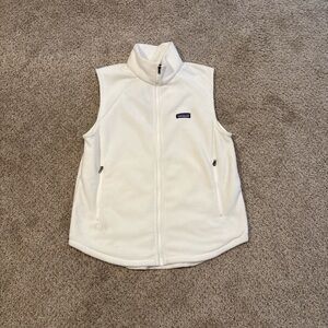 Patagonia White Fleece Vest